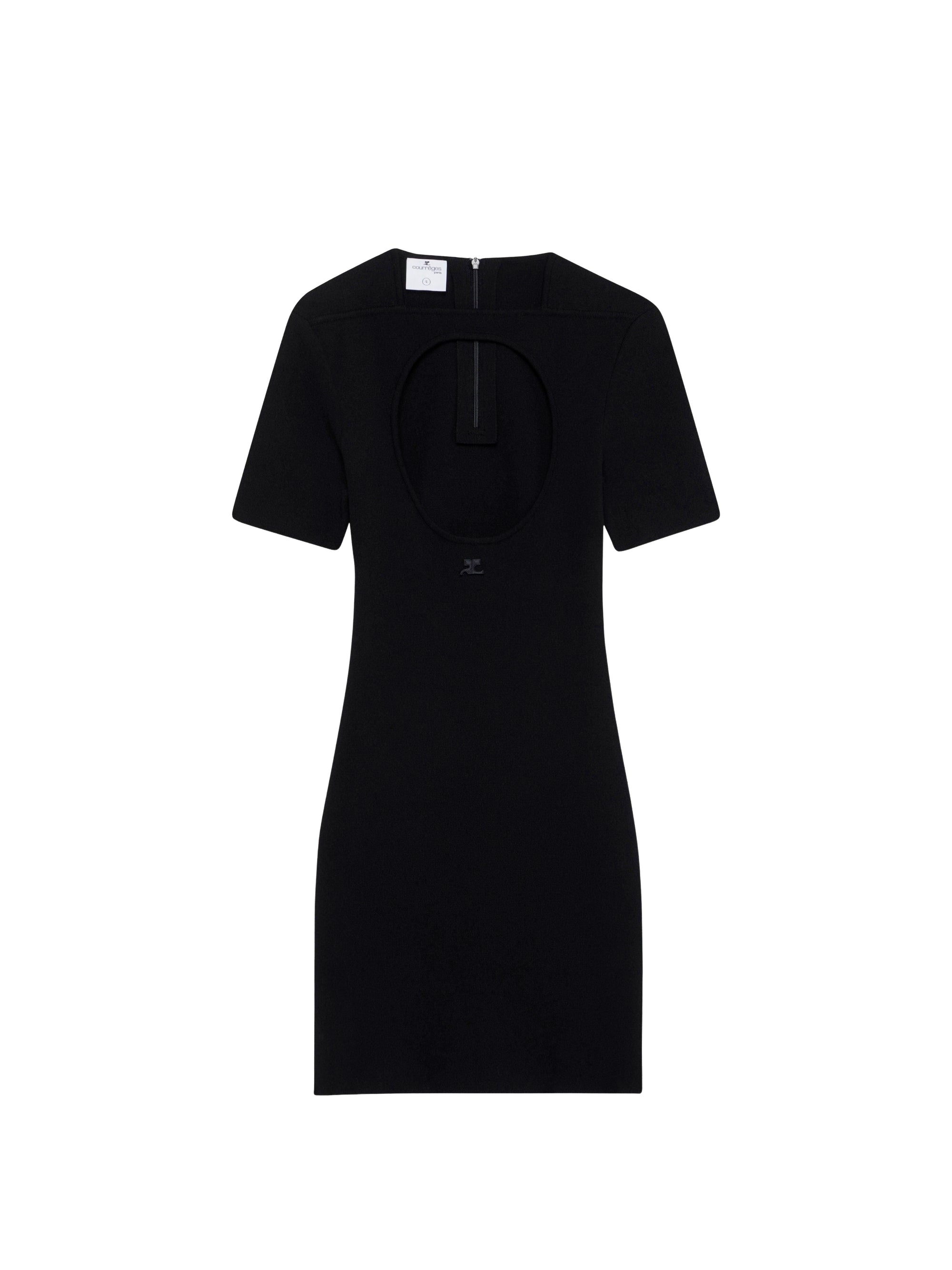 Holistic milano knit mini Dress - Black