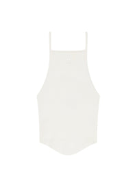 Holistic rib knit tank Top - White