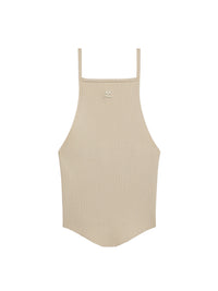 Holistic ribbed knit Top - Beige