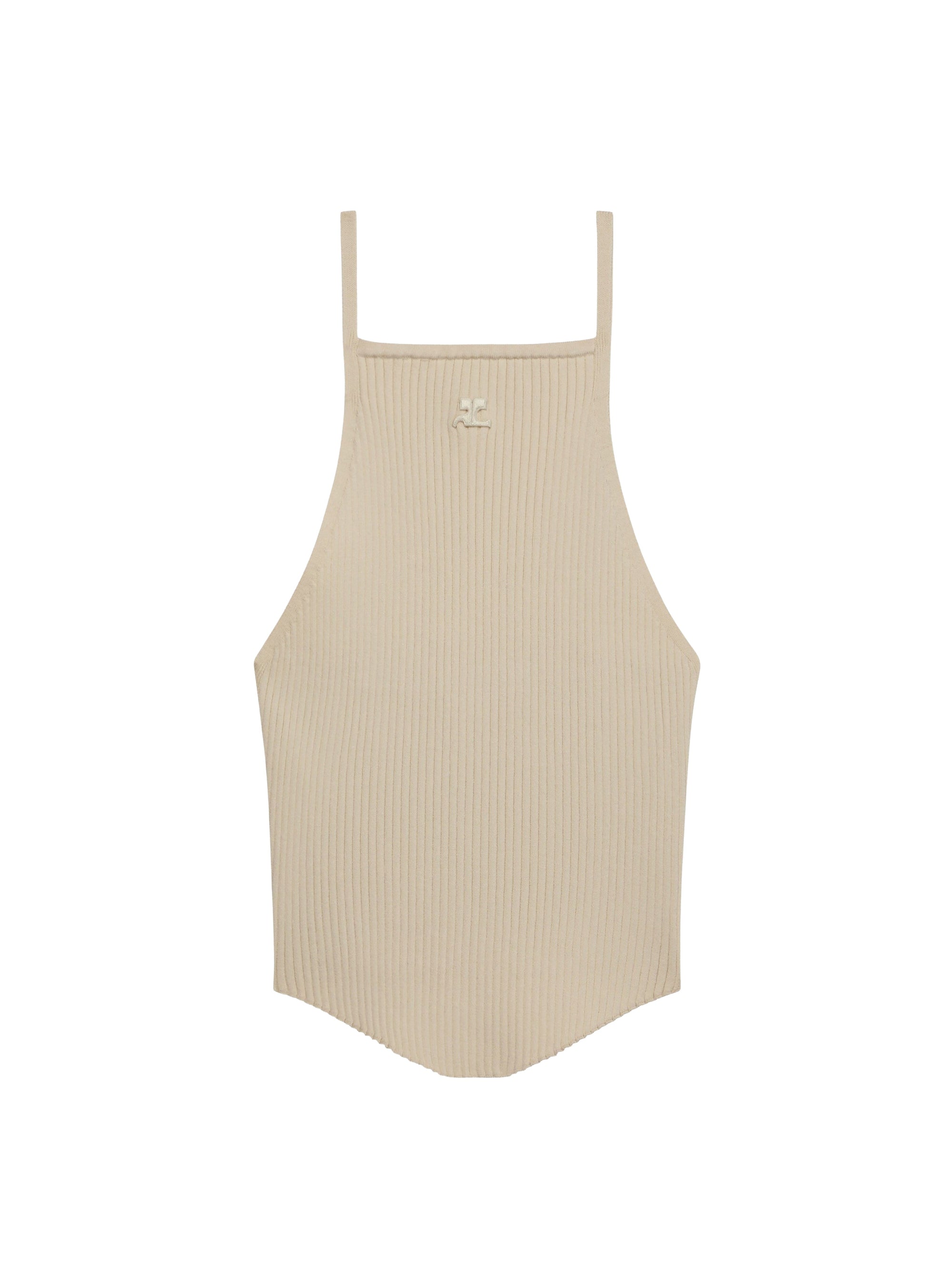 Holistic rib knit tank Top - Oatmeal