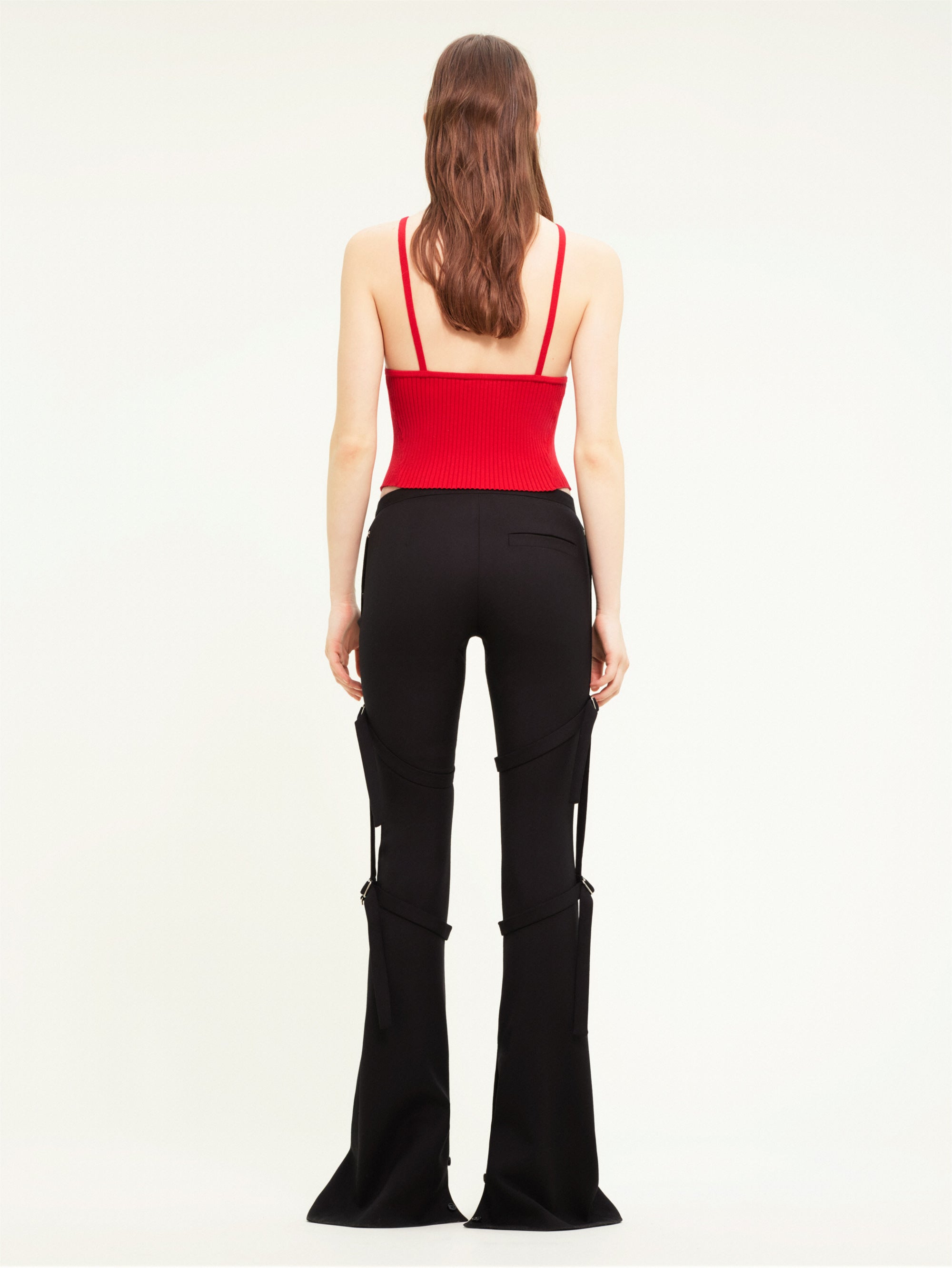 Holistic ribbed knit Top - Burgundy