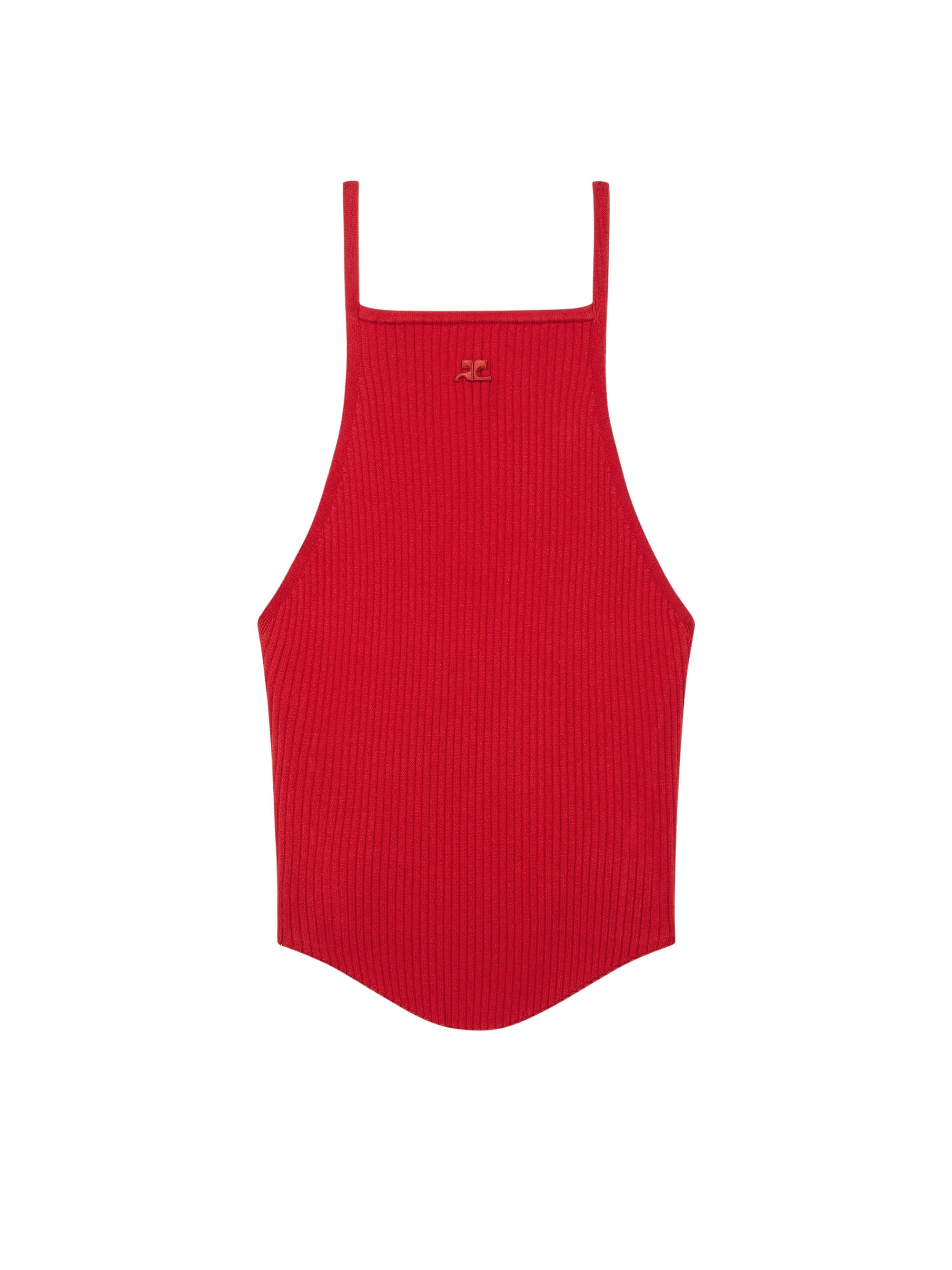 Holistic ribbed knit Top - Burgundy