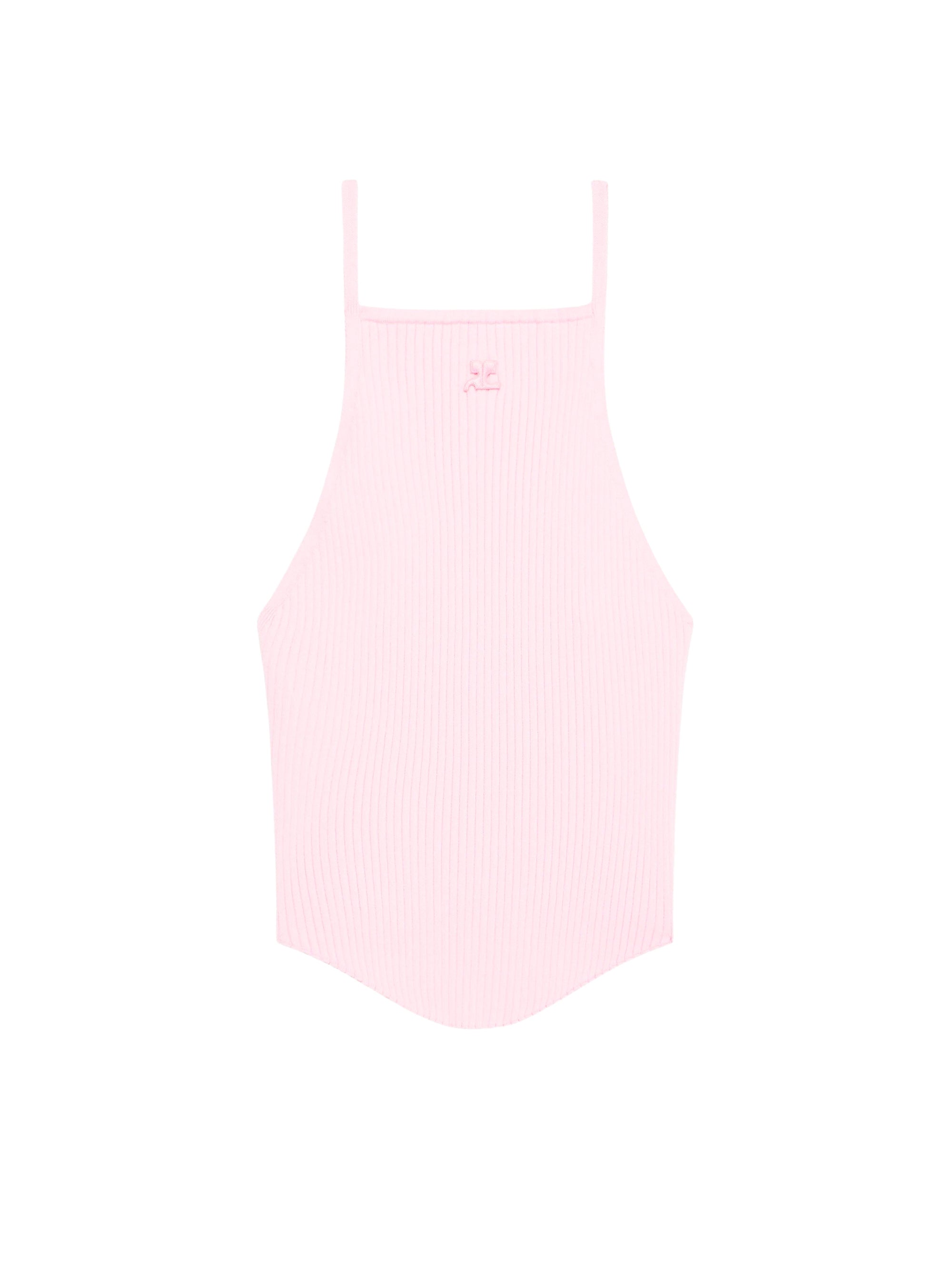 Holistic ribbed knit Top - Pink