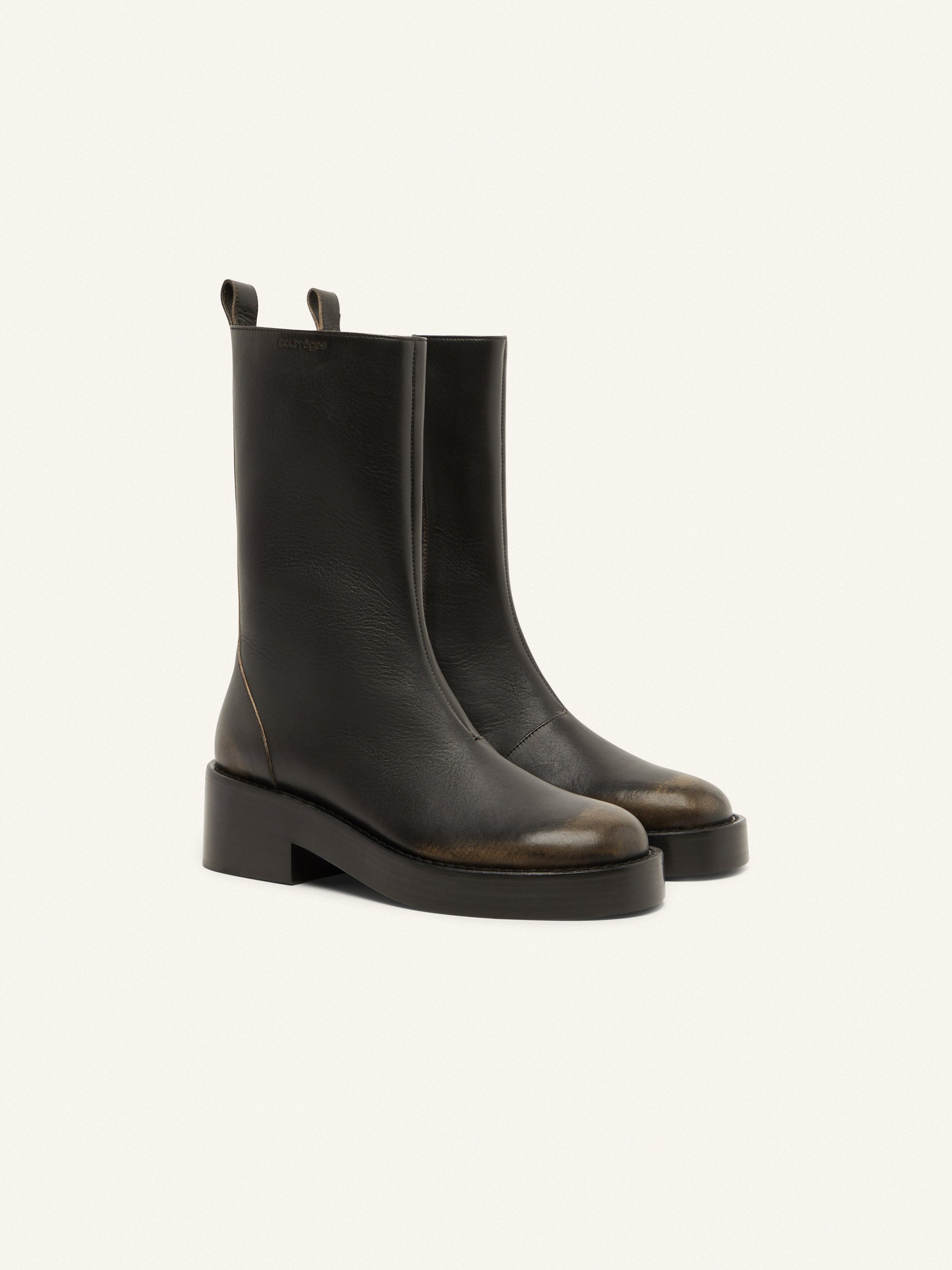 Rider Patina leather Boots - Black