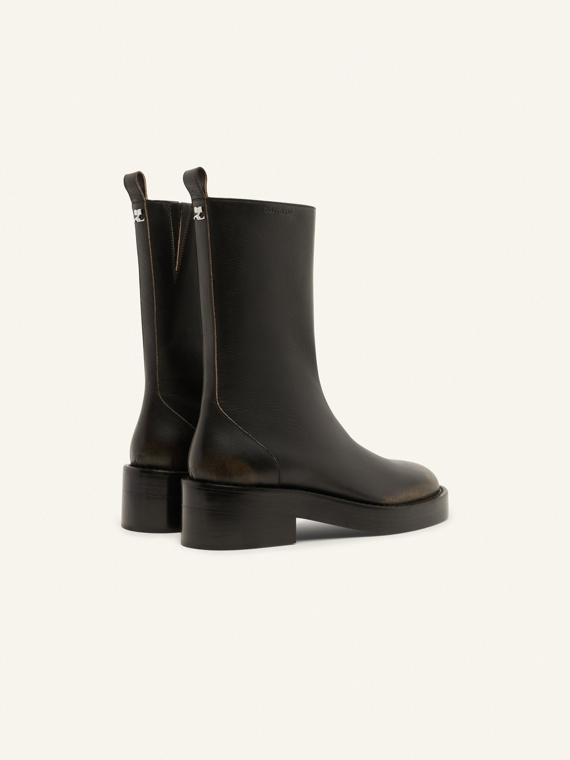 Rider Patina leather Boots - Black