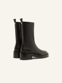 Rider patina leather Boots - Black