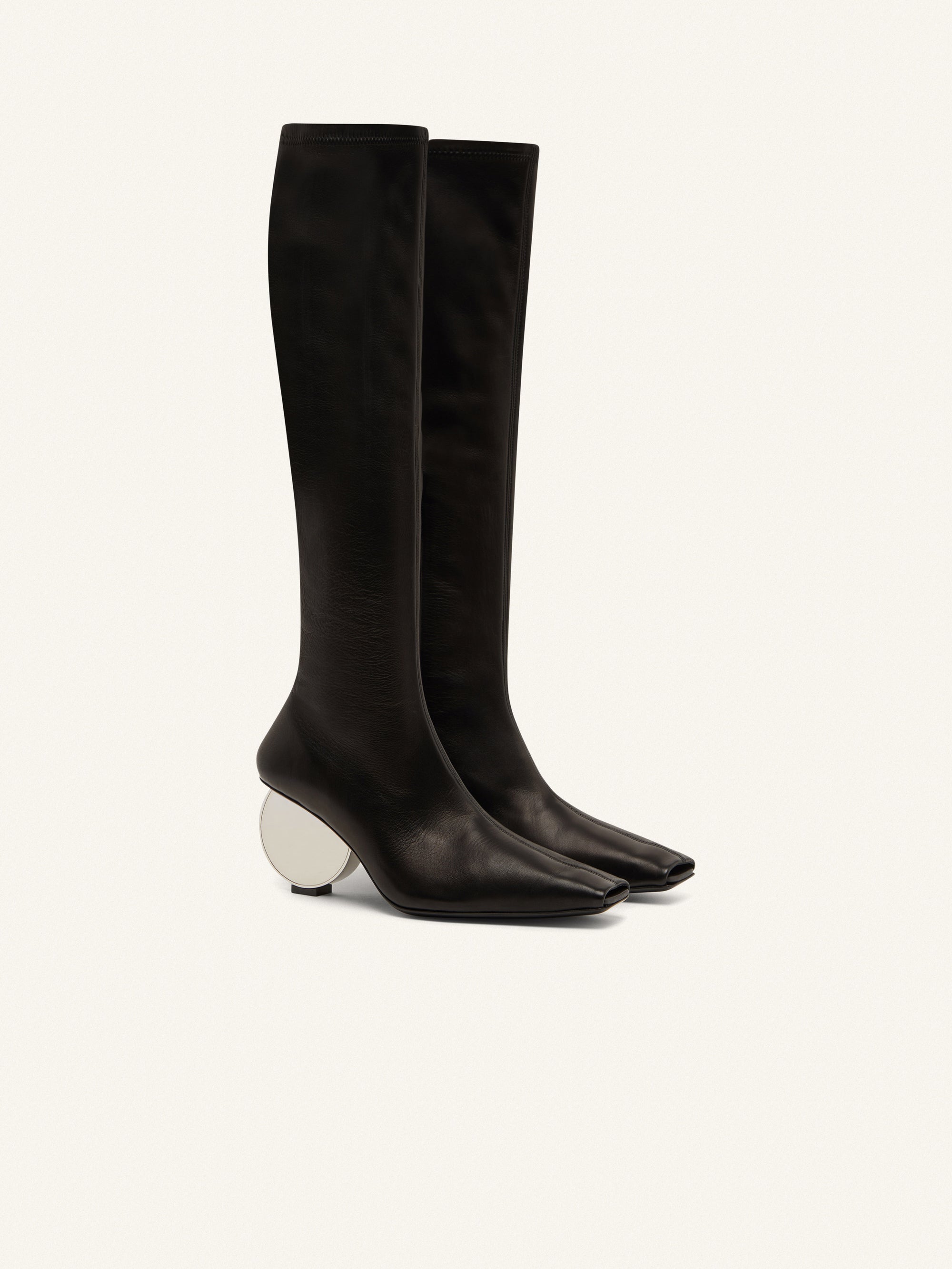Circle vegan nappa Boots - Black
