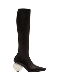 Circle vegan nappa Boots - Black
