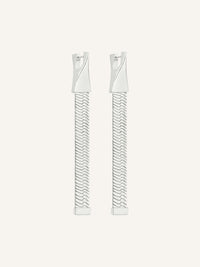 One snake chain Earrings - Silver