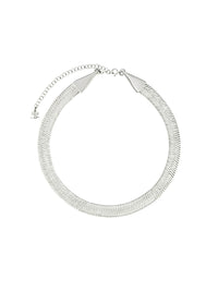 Snake chain chocker Necklace - Silver