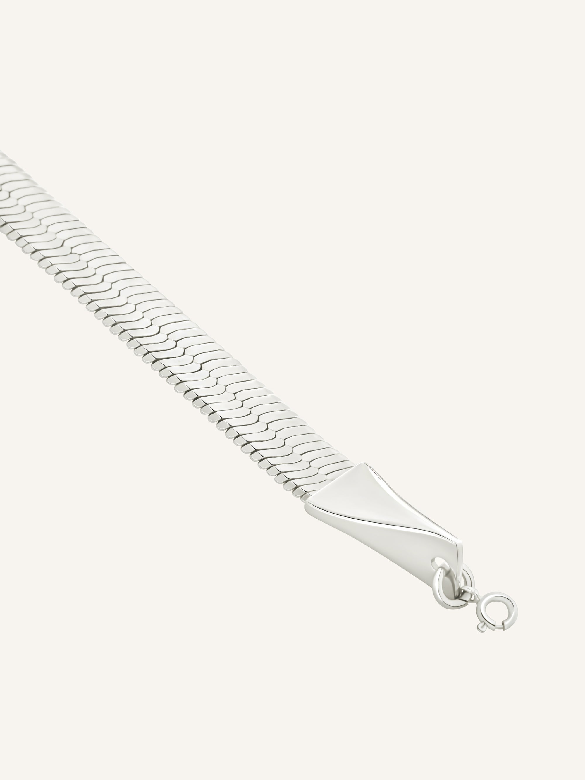 Snake chain chocker Necklace - Silver