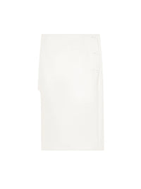 Oblique heritage midi Skirt - Natural