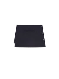 Oblique tailored wool mini Skirt - Black