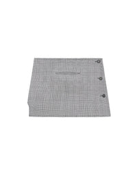 Oblique prince of wales mini Skirt - Black & Natural