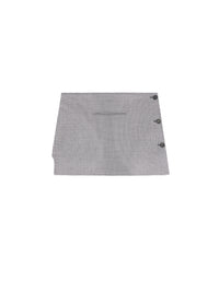 Oblique houndstooth mini Skirt - Black & Natural