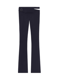 Tailored slash wool Pant - Black