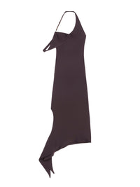 UnDressed long crepe Dress - Chocolate