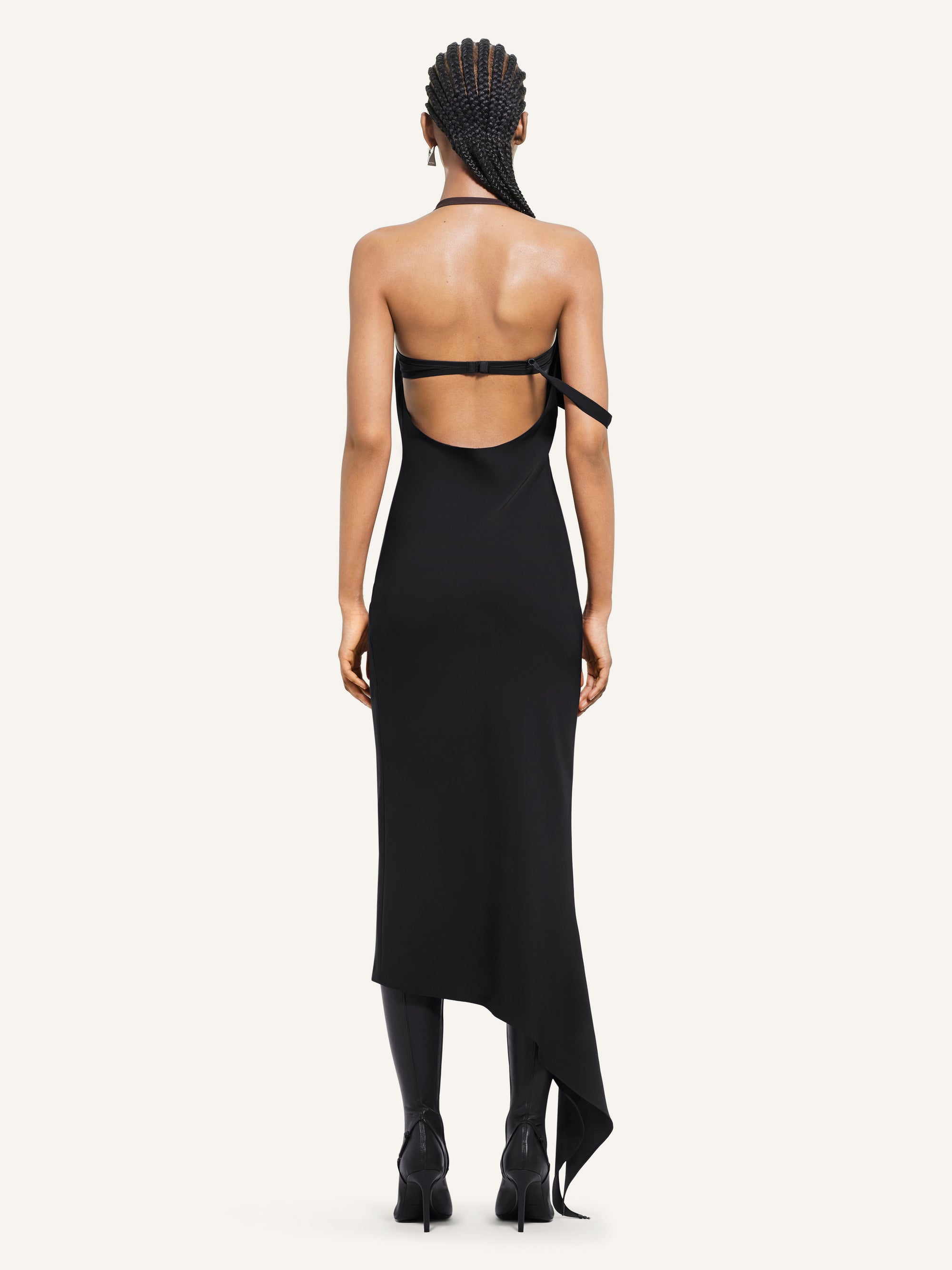 UnDressed long crepe Dress - Black