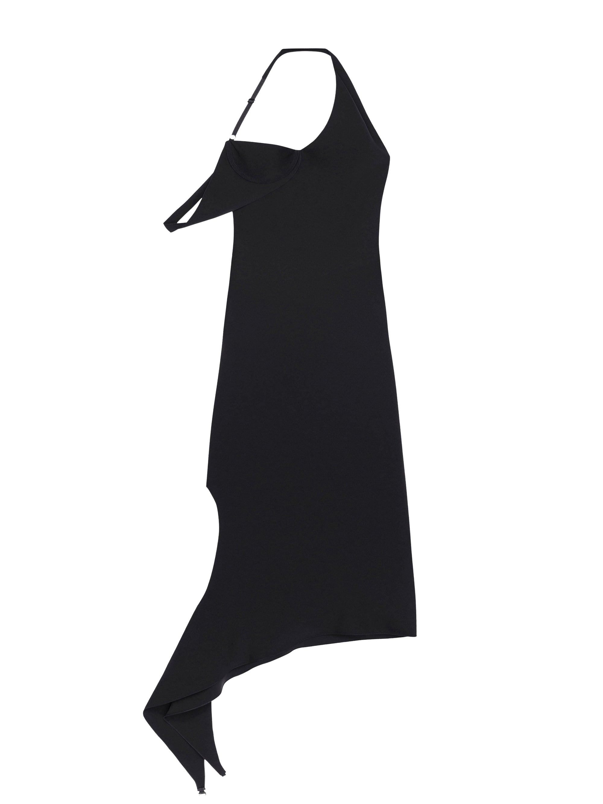 UnDressed long crepe Dress - Black