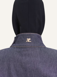 Motorcycle denim Jacket - Dark Heather Grey