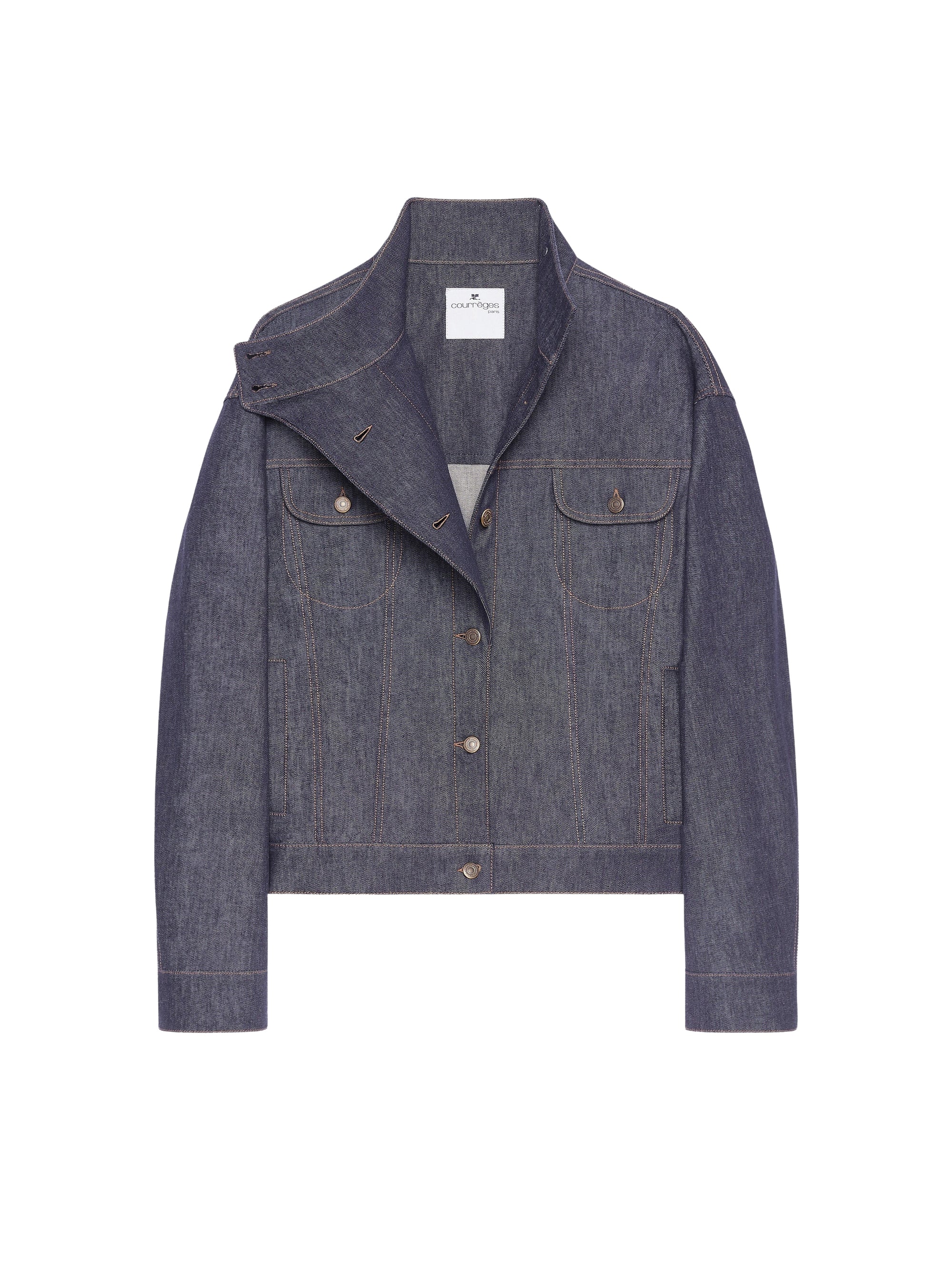 Motorcycle denim Jacket - Grey
