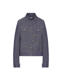 Motorcycle denim Jacket - Dark Heather Grey