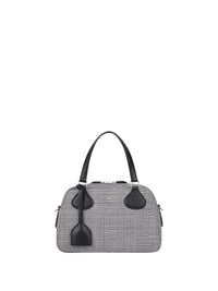 Houndstooth bowling ac Bag - Black & Natural