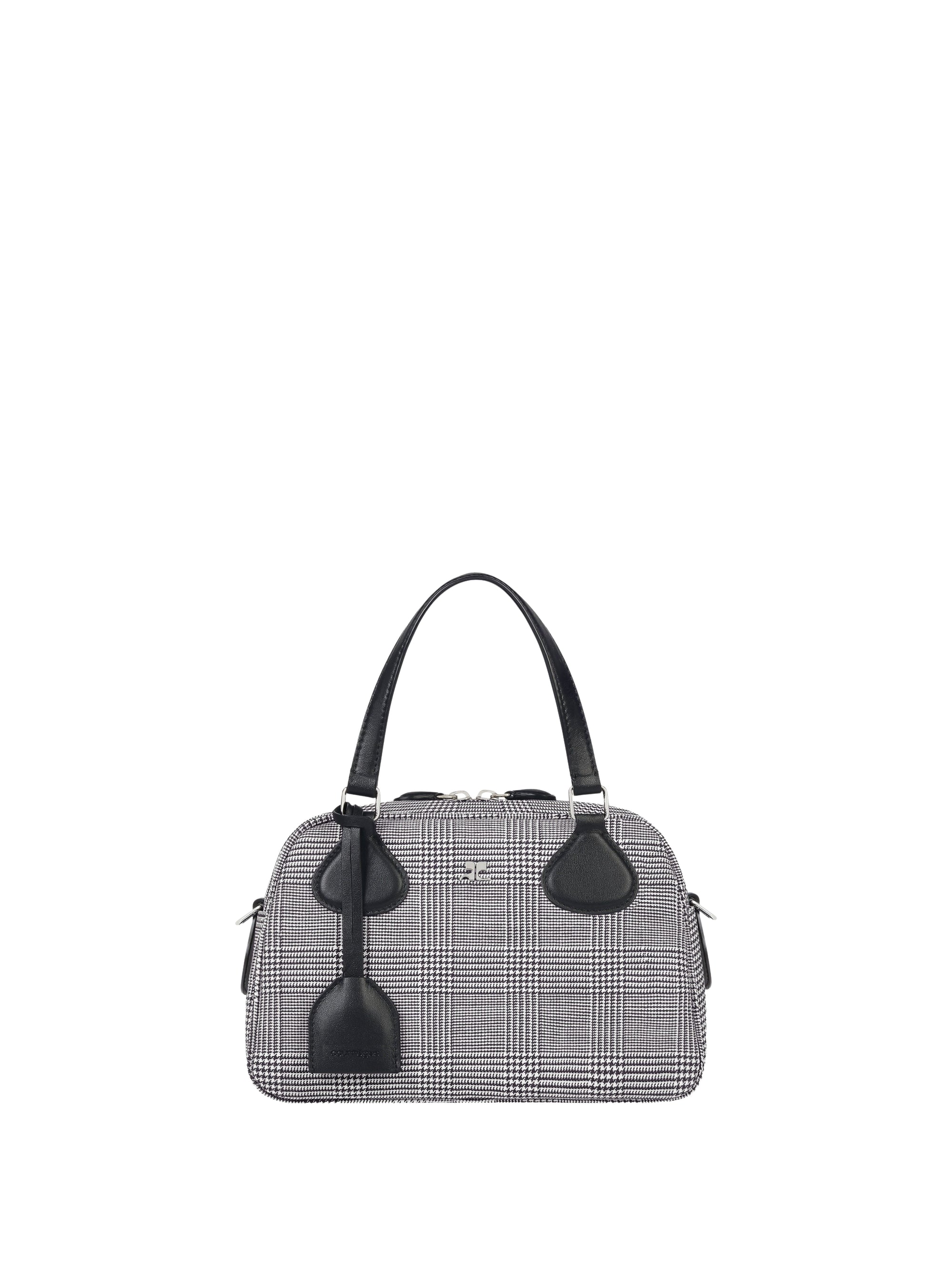 Houndstooth bowling ac Bag - Black & Natural