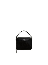 Cloud chained naplack leather Bag - Black