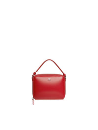 Cloud chained leather Bag - Ruby