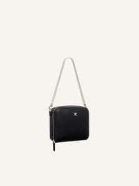 Cloud chained leather Bag - Black