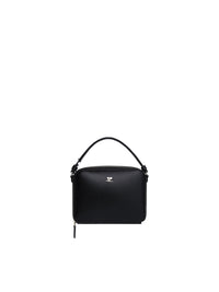 Cloud chained leather Bag - Black
