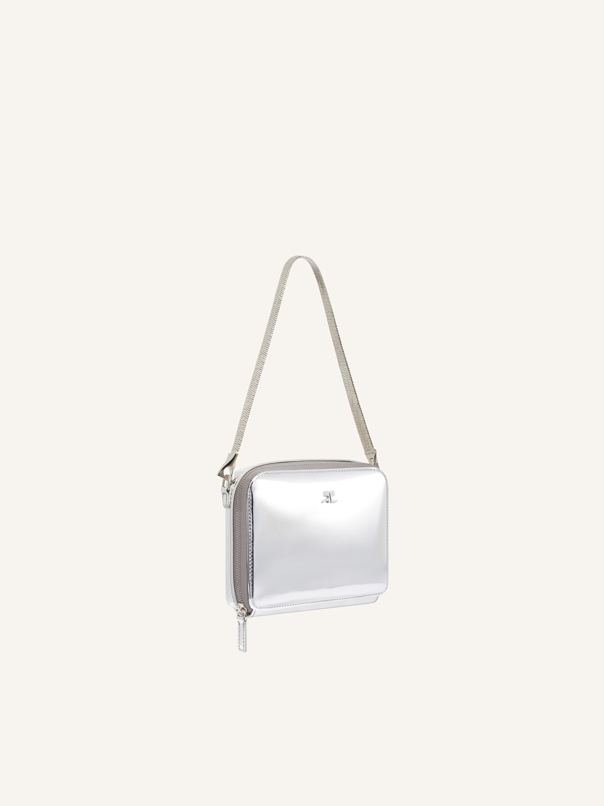 Cloud chained mirror Bag - Silver