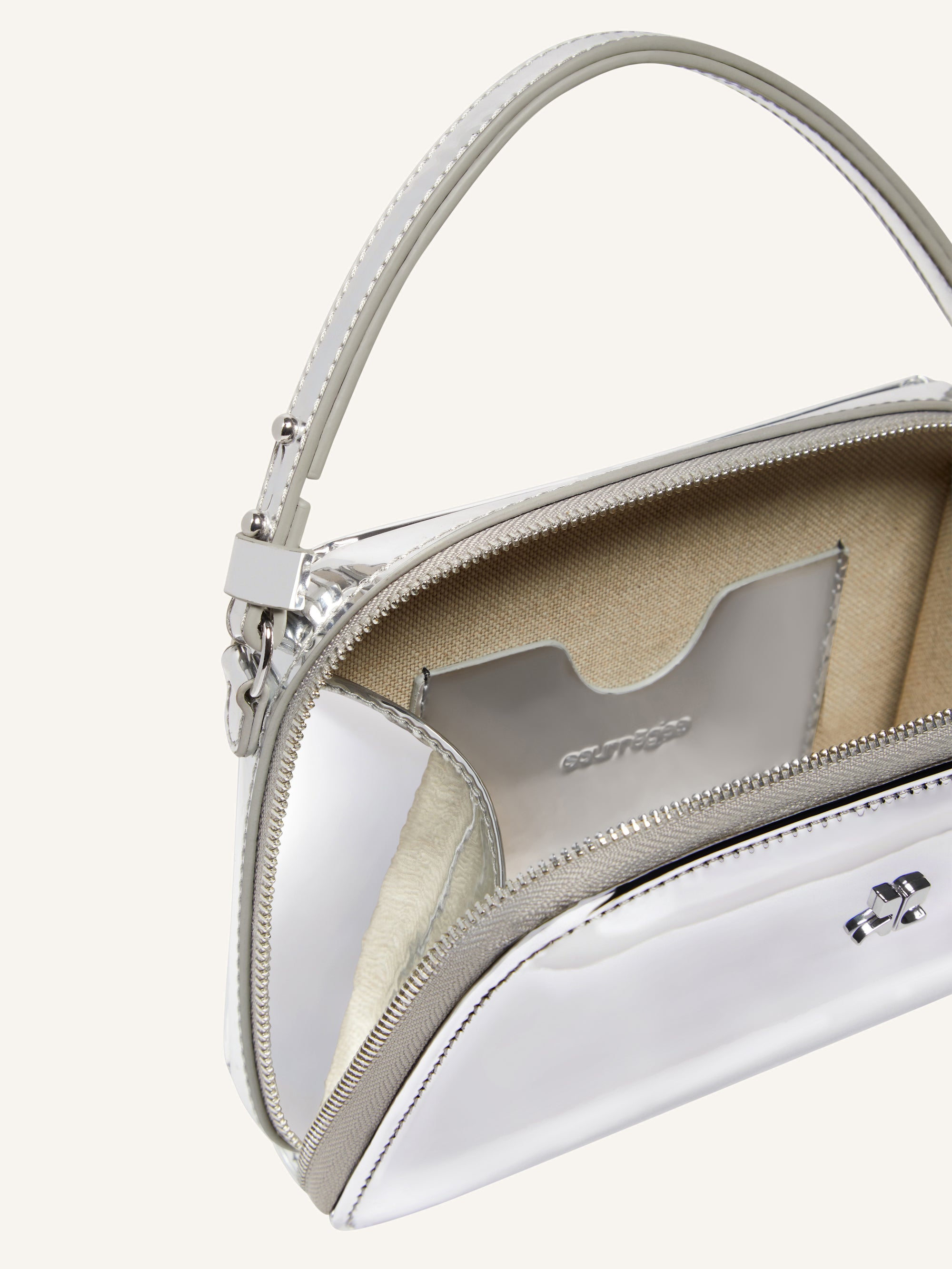 Cloud chained mirror Bag - Silver
