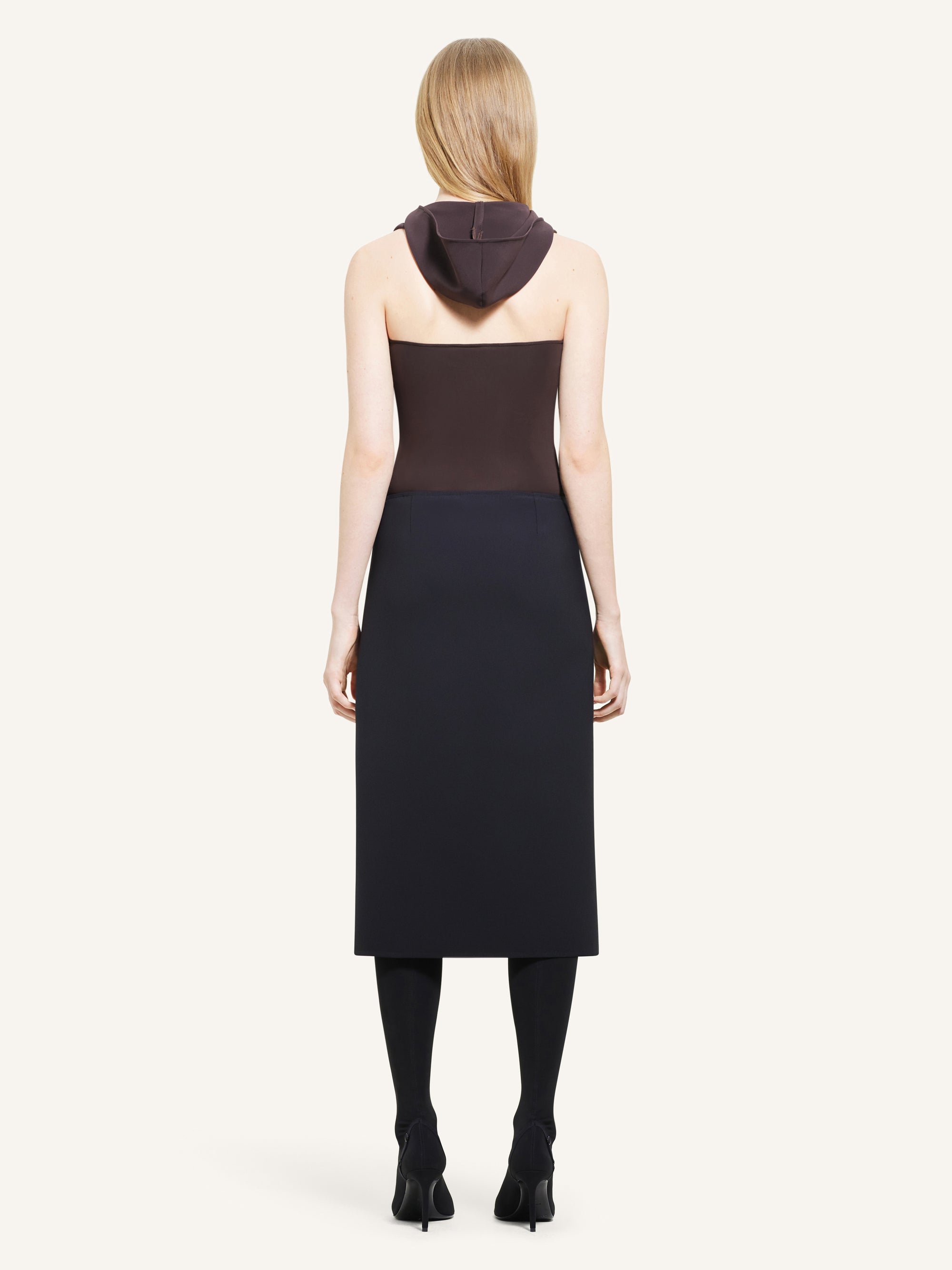 Hooded Bodysuit - Chocolate