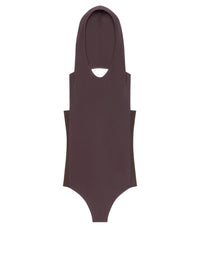 Hooded Bodysuit - Chocolate