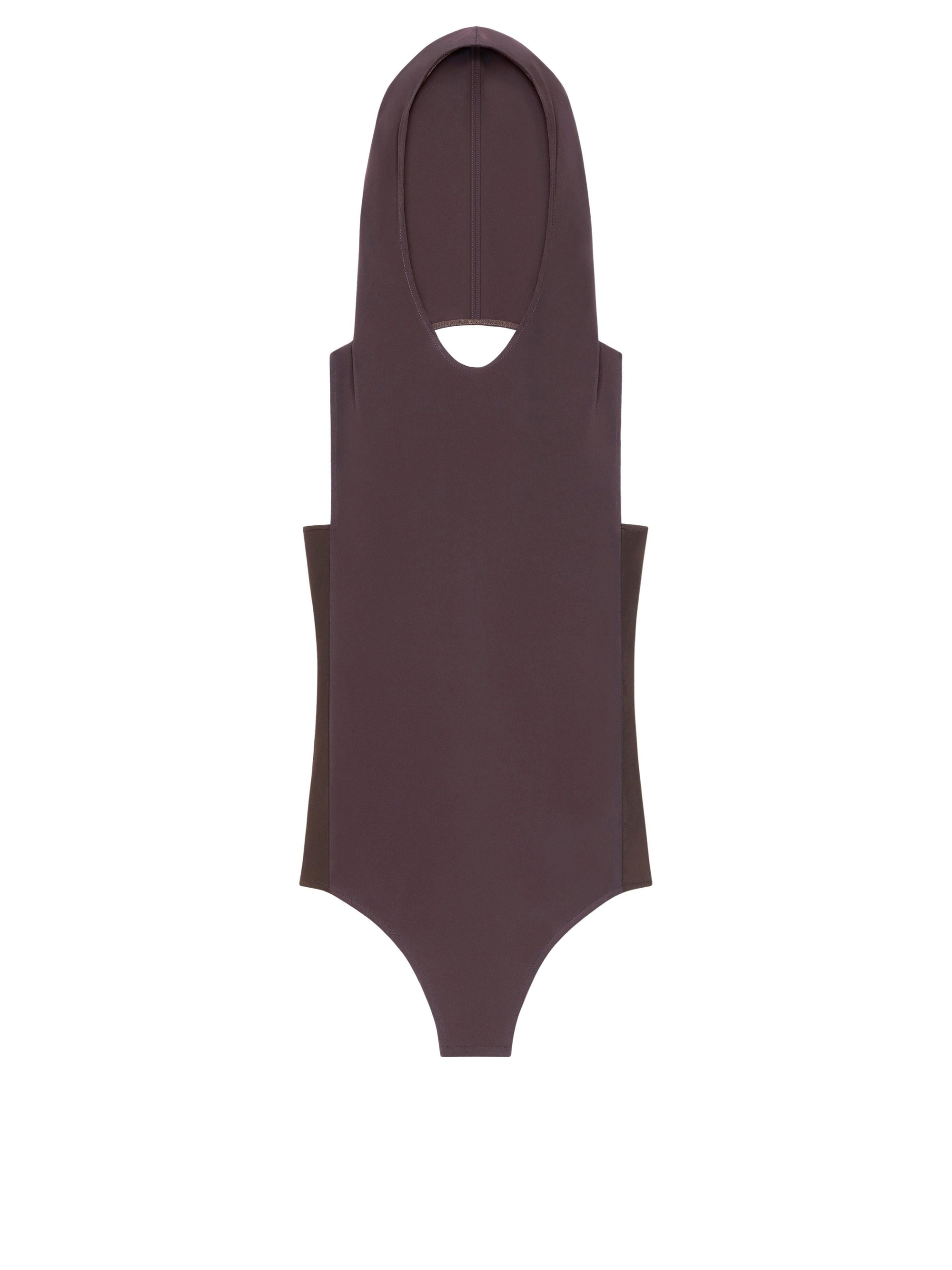 Hooded Bodysuit - Chocolate