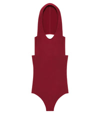 Hooded Bodysuit - Grenat