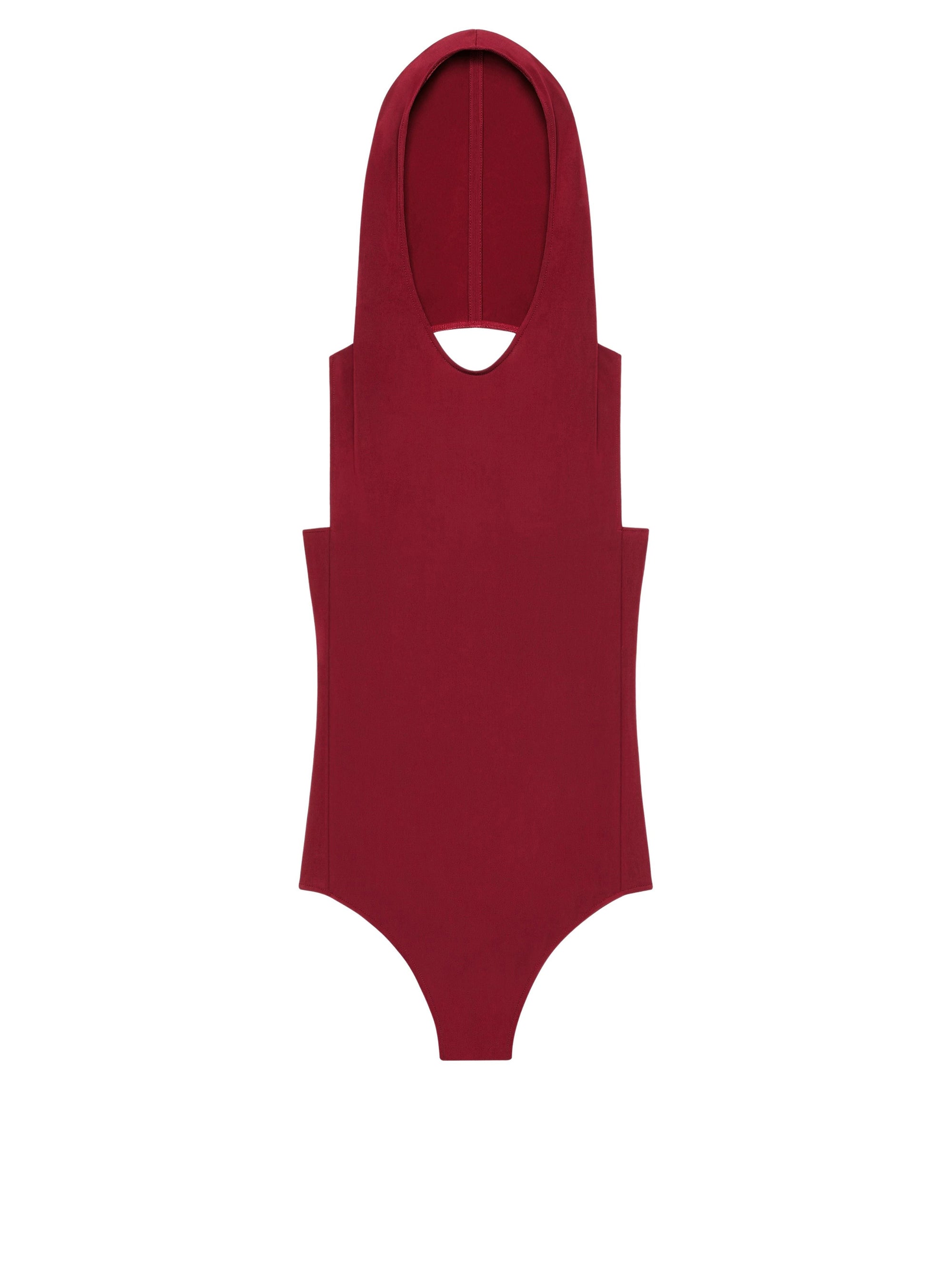 Hooded Bodysuit - Grenat