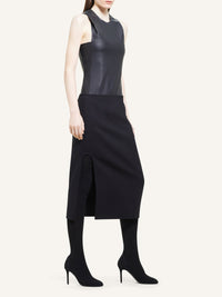 Jersey hooded Bodysuit - Black