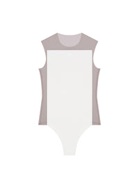 Illusion Bodysuit - Chocolate & Natural