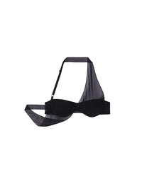 Undressed crepe Bra - Black