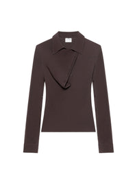 Oblique polo Shirt - Chocolate