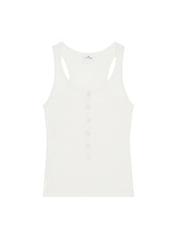 Rib 90's tank Top - Heritage White