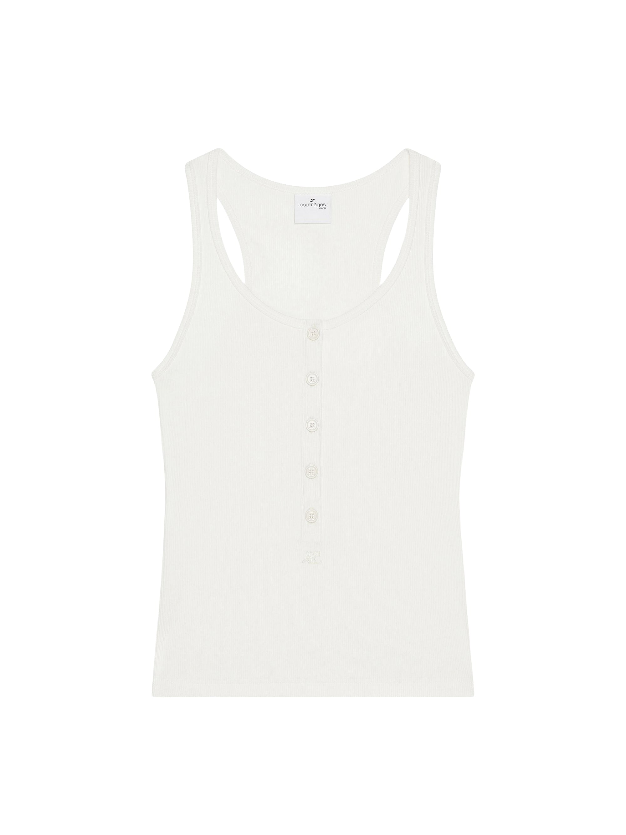 Rib 90's tank Top - Heritage White