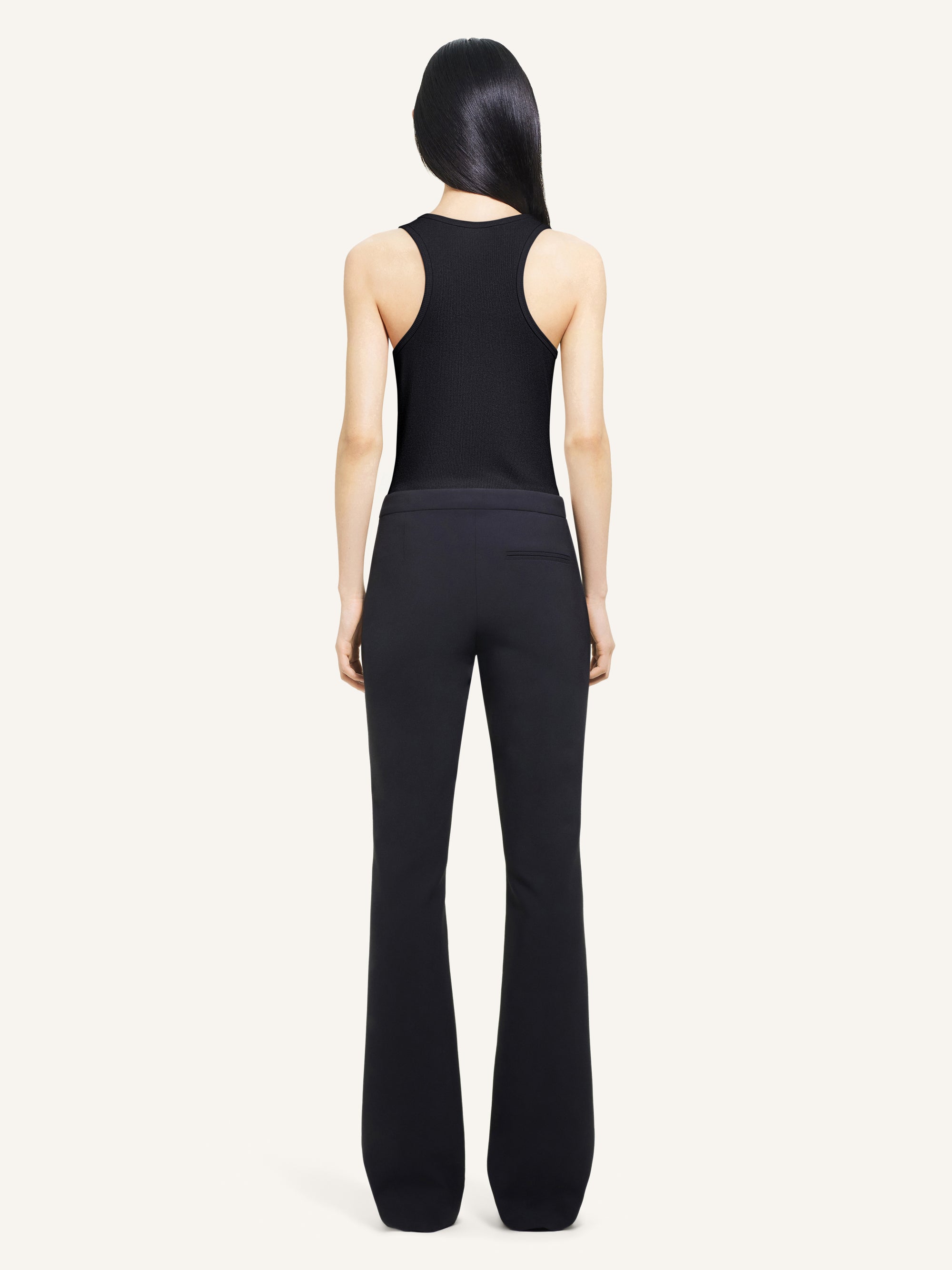 Rib 90's tank Top - Black