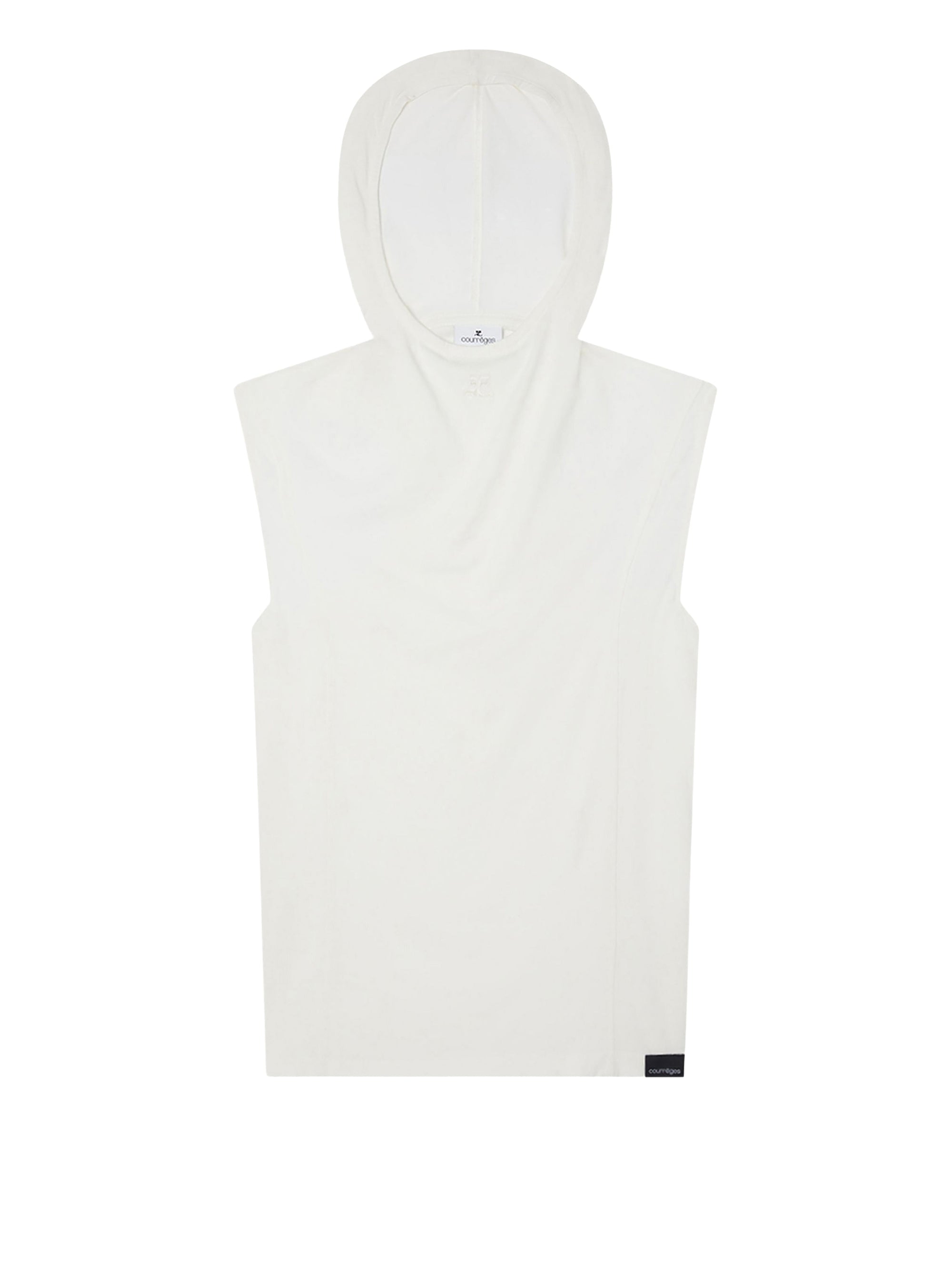 Hooded tank Top - Heritage White
