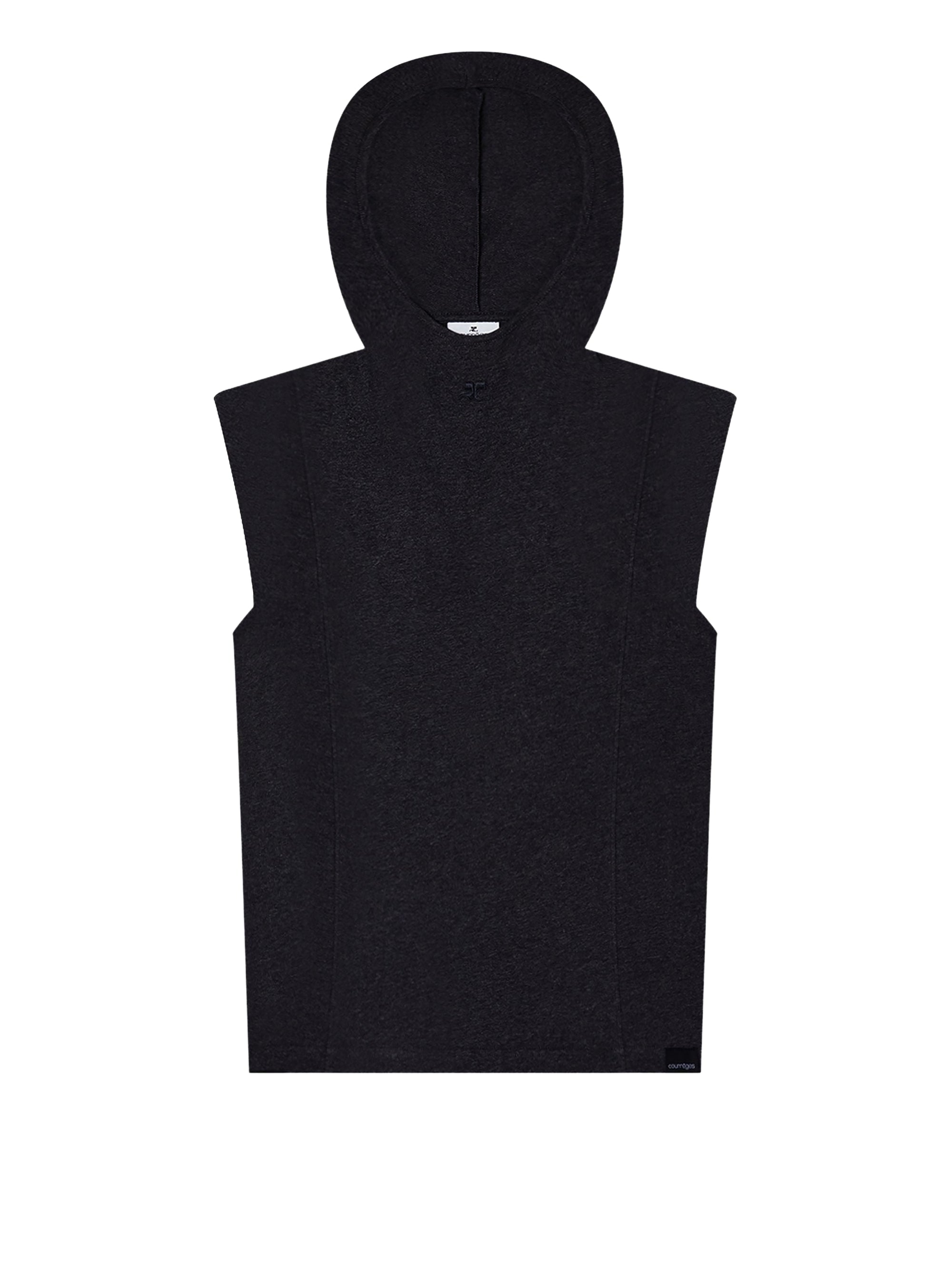 Hooded tank Top - Black