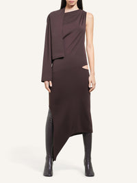 Off shoulder Dress - Chocolate