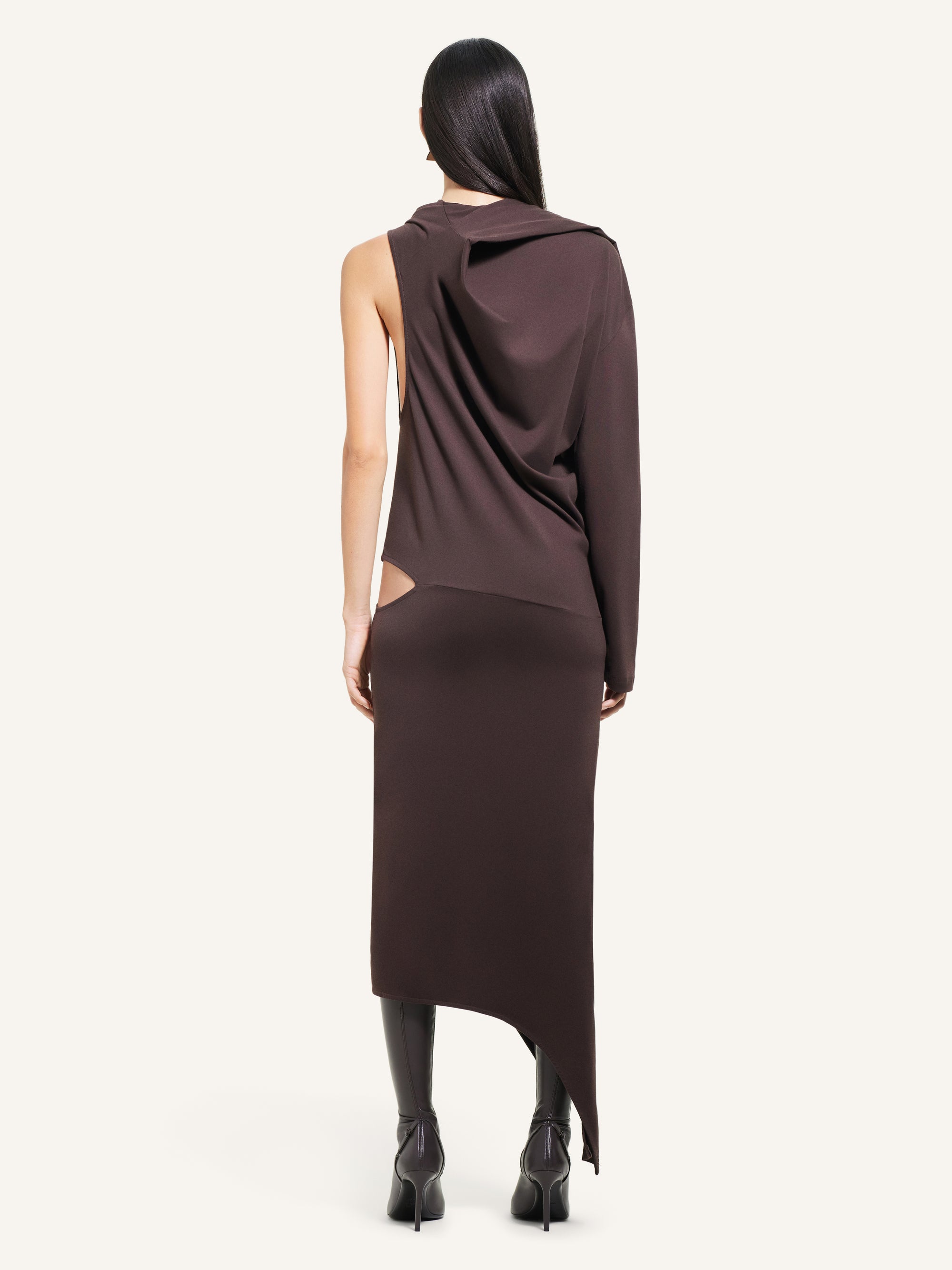 Off shoulder Dress - Chocolate